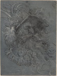 Sakallı Bir Adamın Başı by Jost Amman