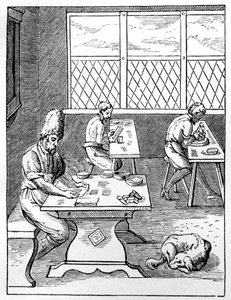 İğne ve iğne üreticisi, c1559-1591 by Jost Amman