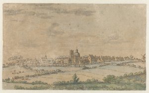 Scherpenheuvel'in görünümü, Flaman Brabant by Josua de Grave (attributed to)