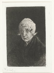 Katwijk yaşlı kadın by Jozef Israëls