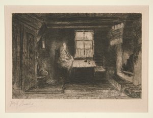 Anne ve Çocuk İç Mekan by Jozef Israëls