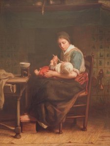 Kulübe Madonna by Jozef Israëls