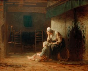 Ayrılmadan önceki gün by Jozef Israëls