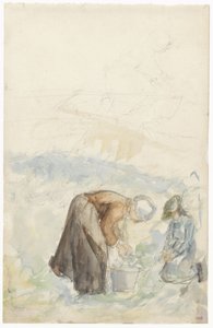 Arazide çalışan iki kadın by Jozef Israëls