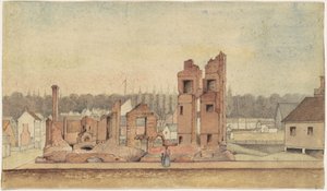 Bir Taverna Harabeleri, Petersburg, Virginia by Jr. William Skinner Simpson