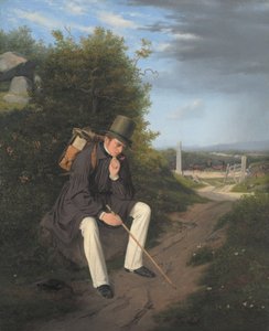 Yol Kenarında Dinlenen Bir Sanatçı by Jørgen Roed