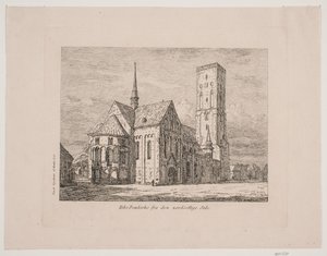 kuzeydoğu taraftan Ribe Katedrali by Jørgen Roed