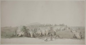 Flensburg yakınlarında. bivouac by Jørgen V. Sonne