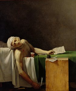 Marat'ın Ölümü, orijinalinden sonra Jacques-Louis David (1748-1825) (tuval üzerine yağlı boya)