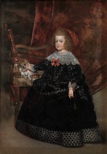 Maria Teresa, İnfanta of Spain, 1645 dolayları (tuval üzerine yağlı boya) by Juan Bautista Martinez Del Mazo