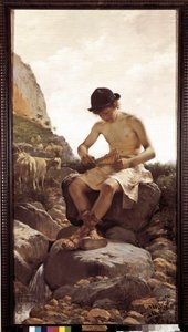 Genç çoban. (Resim, 20. yüzyıl) by Juan Belda Norales