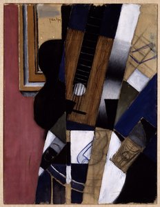 gitar ve boru by Juan Gris