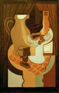 Sürahi ve meyve kasesi by Juan Gris