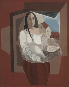 okuyucu, 1926 by Juan Gris