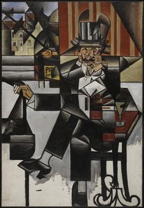 Kafedeki Adam, 1912. by Juan Gris