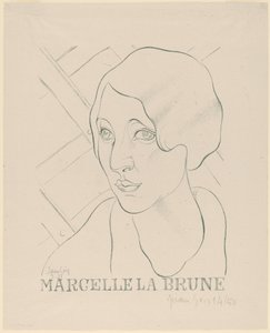 Kahverengi Marcelle by Juan Gris
