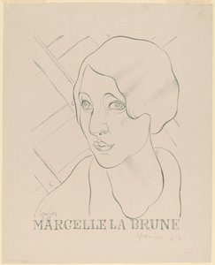 Kahverengi Marcelle by Juan Gris