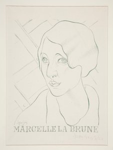 Kahverengi Marcelle by Juan Gris