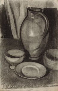 Bir Sürahi ile Natürmort; Doğa morte a la cruche, 1910 by Juan Gris