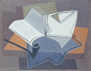 Boru ve Açık Kitap by Juan Gris