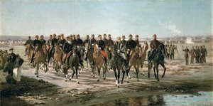 General Julio Argentino Roca (1843-1914) ve Ordusunun Zenci Nehrine Ziyareti (tuval üzerine yağlı boya)