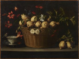 Hasır Sepette Limonlu Natürmort, yaklaşık 1643-1649.
