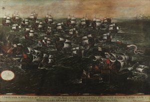 Pernambuco veya Abrojos Deniz Savaşı (III. görünüm). 1632 civarı Tablo3-v2-2 by Juan de la Corte