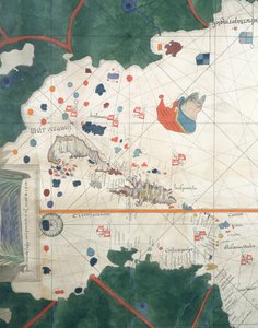 Orta Amerika Adaları, Juan de la Cosa, deniz haritası