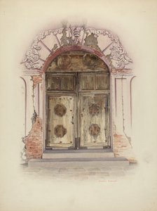 Kapı ve Duvar Resmi, c. 1941. by Juanita Donahoo