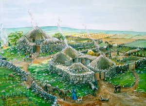 Chysauster Antik Köyü, c1.-2. yüzyıl, c1990-2010