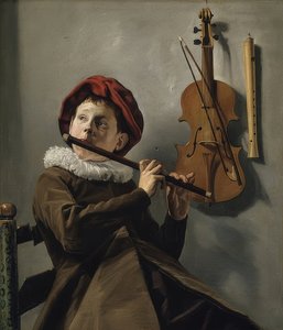 Flüt olan çocuk. 1630