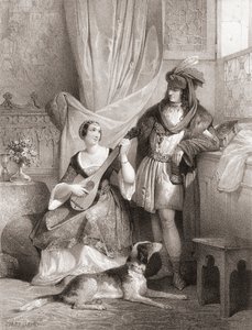 Agnes Sorel ile Fransa Kralı VII.