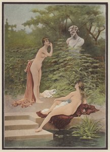 Alaycılık, banyo yapan kadınlar (renkli taş)