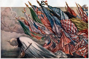 “4. Loan de la Defense Nationale” 1918 afişi (afiş) by Jules Abel Faivre