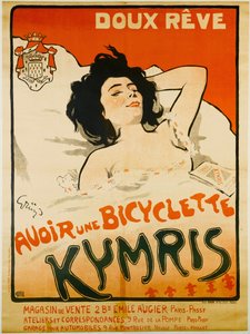 Tatlı rüya. Kymris bisikletiniz olsun, c. 1898.