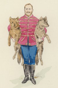 Köpek eğitmeni (renkli taş) by Jules Arsene (after) Garnier