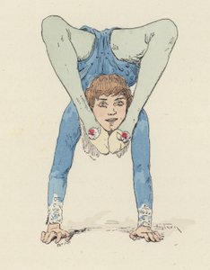 Kadın jimnastikçi (renkli taş) by Jules Arsene (after) Garnier
