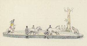 At hareketi (renkli taş) by Jules Arsene (after) Garnier