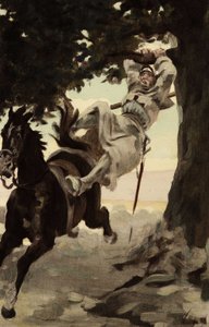 Seuille Manastırı keşişi Jean Kardeş, bir ceviz ağacının dalında asılı. "Rabelais et l