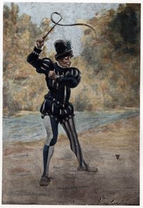 Snore (horlama) oynayan adam. Gargantua. Jules Garnier tarafından çizilmiştir. "Rabelais ve Jules Garnier