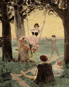 Brandelle çalan kadın ve erkekler. Gargantua. Jules Garnier tarafından çizilmiştir. "Rabelais et l