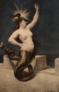Melusine ücreti. Pantagruel. Jules Garnier tarafından çizilmiştir. "Rabelais ve Jules Garnier
