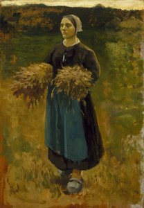 Toplayıcı, 1859 by Jules Breton