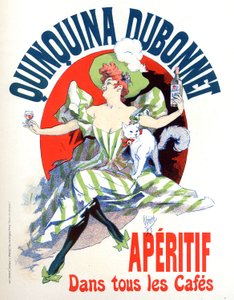 Quinquina Dubonnet aperatif reklamı by Jules Cheret
