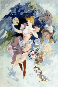 19. yüzyılın sonundaki Karnaval için Cherret tarafından tasarlandı. by Jules Cheret
