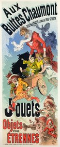 Yaşam tarzı. Buttes Chaumont oyuncak mağazası. Poster Jules Cheret, Fransa, 1890 dolayları (poster) by Jules Cheret