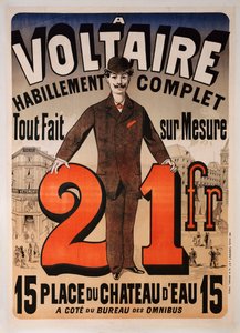 "A Voltaire" reklam afişi, c.1877
