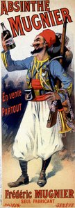 Absinthe Mugnier için poster - Jules Cheret tarafından by Jules Cheret