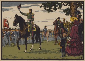 Guillaume Henri Dufour, İsviçreli general ve mühendis (renkli taş)