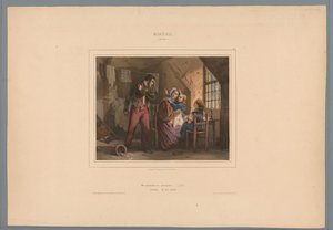 Zavallı işçi eve parasız geliyor Misere (30 saniye) (nesne üzerindeki başlık) Erdemler ve Kötülükler (dizi başlığı) Vice et Vertu, albüm ahlaki (...) (seri başlığı) by Jules  David